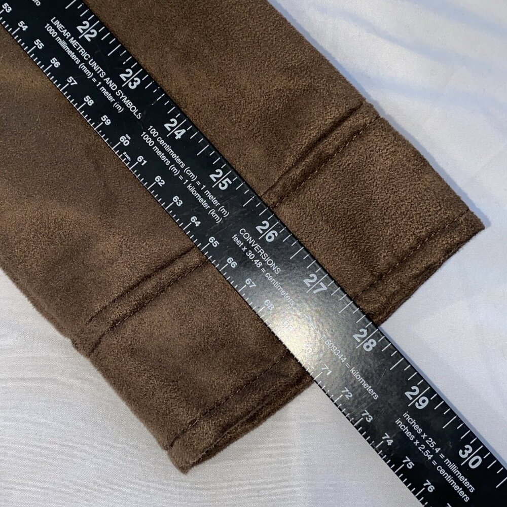 BV Clothing Brown‎ Leather Suede Zipper Front Jacket NWT Sz L - Picture 7 of 8